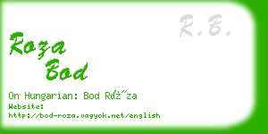 roza bod business card